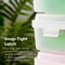 IRIS USA 6 Pack for 12" x 12" Paper Thick Portable Plastic Scrapbook Paper Storage Cases with Built-in Handle, Clear